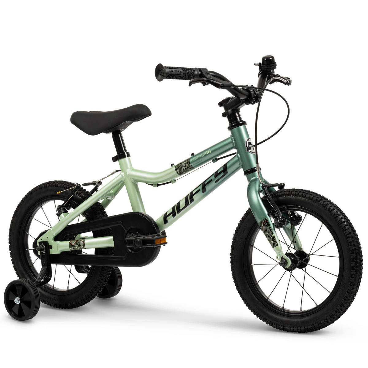 KINDERFAHRRAD 14 Zoll  - Grün, Basics, Metall (35/56/105cm)