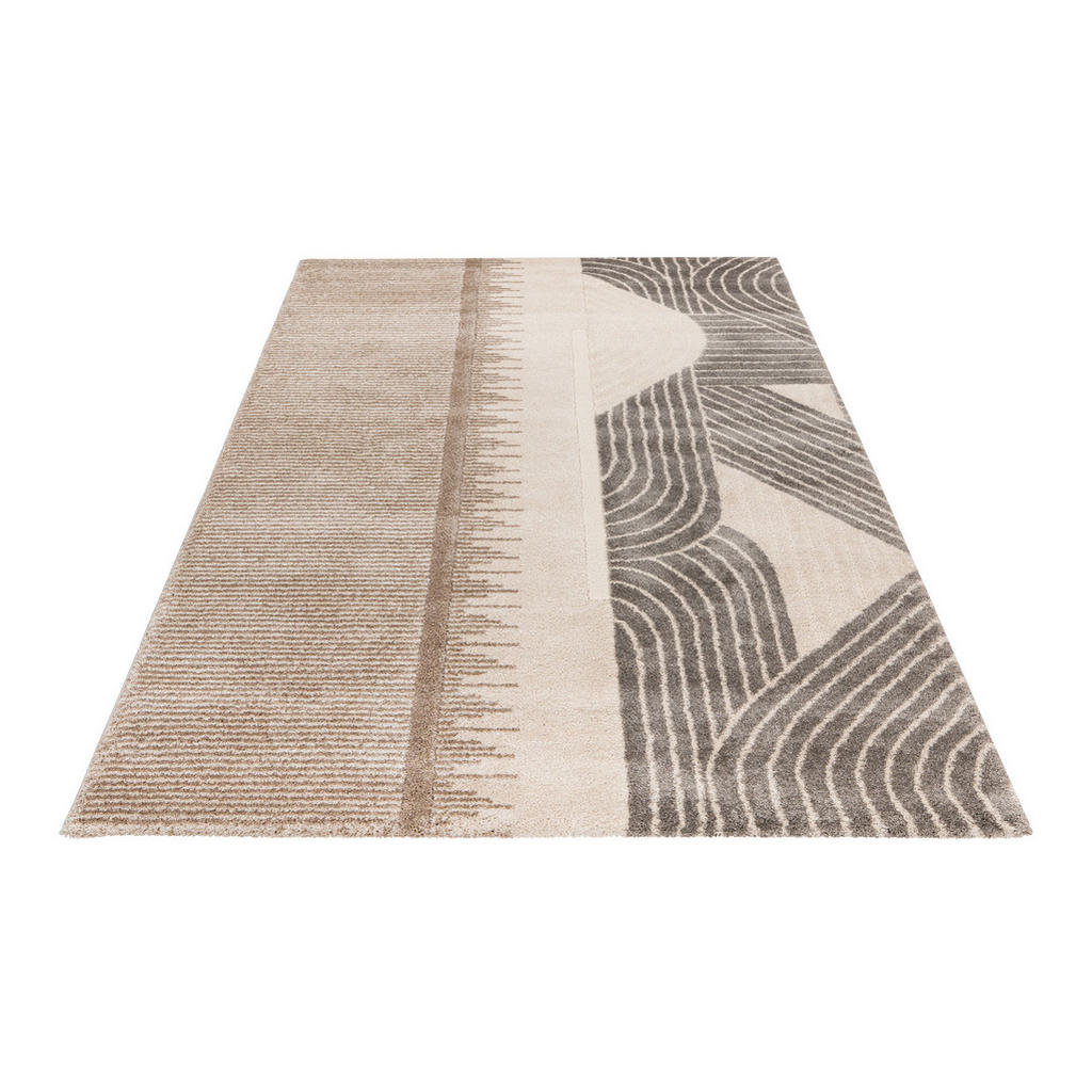 Thumbnail - Obsession Hochflorteppich My Canyon, Taupe, Textil, Abstraktes, rechteckig, 240x330 cm, Oeko-Tex® Standard 100, für Fußb...