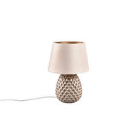 TISCHLEUCHTE Ariana 24/35 cm   - Beige, KONVENTIONELL, Keramik/Textil (24/35cm)