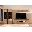 WOHNWAND in Eichefarben 330/208/50 cm - Eichefarben/Anthrazit, KONVENTIONELL, Glas/Holzwerkstoff (330/208/50cm) - Cantus