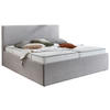 POLSTERBETT 180/200 cm  in Hellgrau  - Hellgrau/Schwarz, Trend, Kunststoff/Textil (180/200cm) - Boxxx