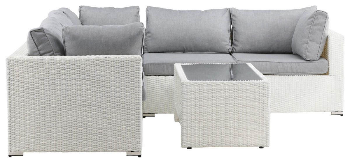 LOUNGEGARNITUR 87/249 cm  - Hellgrau, KONVENTIONELL, Kunststoff (87/249cm) - Gardenson