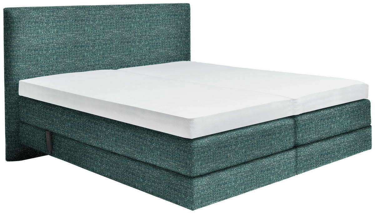 BOXSPRINGBETT 180/200 cm  in Grün  - Grün, Konventionell, Holz/Textil (180/200cm) - Dieter Knoll