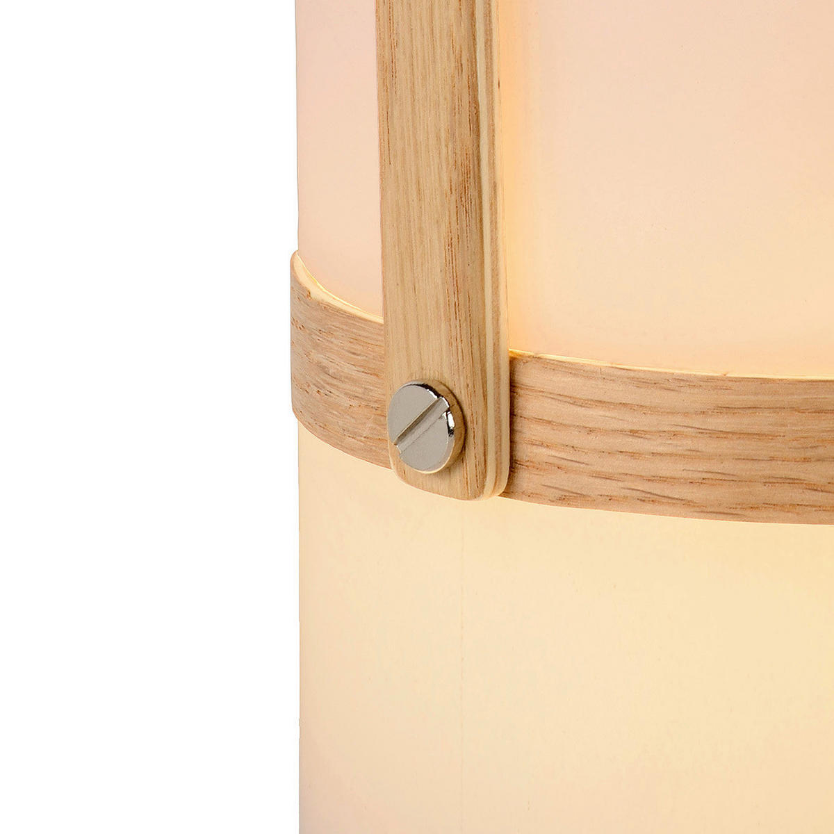 LED-AUßENLEUCHTE JOE 14.5/26.5 cm   - Hellbraun/Weiß, Basics, Holz/Kunststoff (14.5/26.5cm) - Lucide