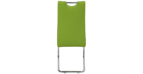 SCHWINGSTUHL  in Lederlook  - Chromfarben/Weiß, Design, Textil/Metall (43/98/59cm) - Carryhome