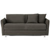 SCHLAFSOFA Textil Braun  - Chromfarben/Braun, Modern, Textil/Metall (194/85/100cm) - Bali