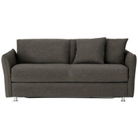SCHLAFSOFA  in Flachgewebe Braun  - Chromfarben/Braun, MODERN, Textil/Metall (194/85/100cm) - Bali