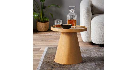 BEISTELLTISCH in Holz, Holzwerkstoff 40/40/46 cm - Eichefarben, Basics, Holz/Holzwerkstoff (40/40/46cm) - Xora