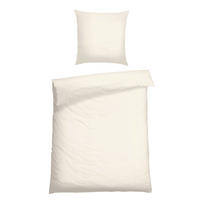 BETTWÄSCHE 2-teilig ELLA Satin 135/200 cm  - Perlmutt, Basics, Textil (135/200cm)