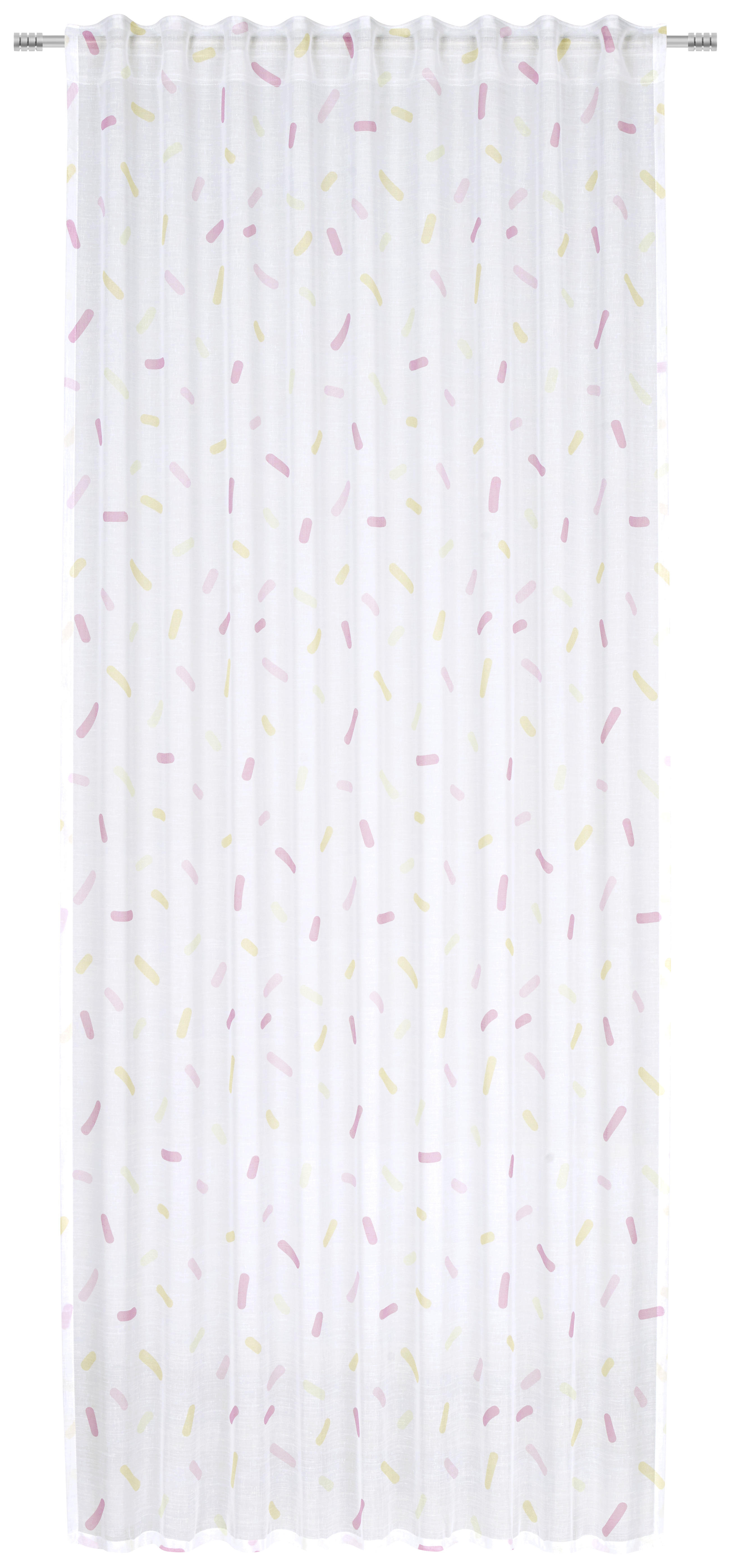 KINDERVORHANG transparent  140/245 cm  - Gelb/Rot, Trend, Textil (140/245cm) - Ben'n'jen