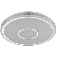 LED-DECKENLEUCHTE 43/6,5 cm   - Chromfarben/Weiß, LIFESTYLE, Kunststoff/Metall (43/6,5cm) - Novel
