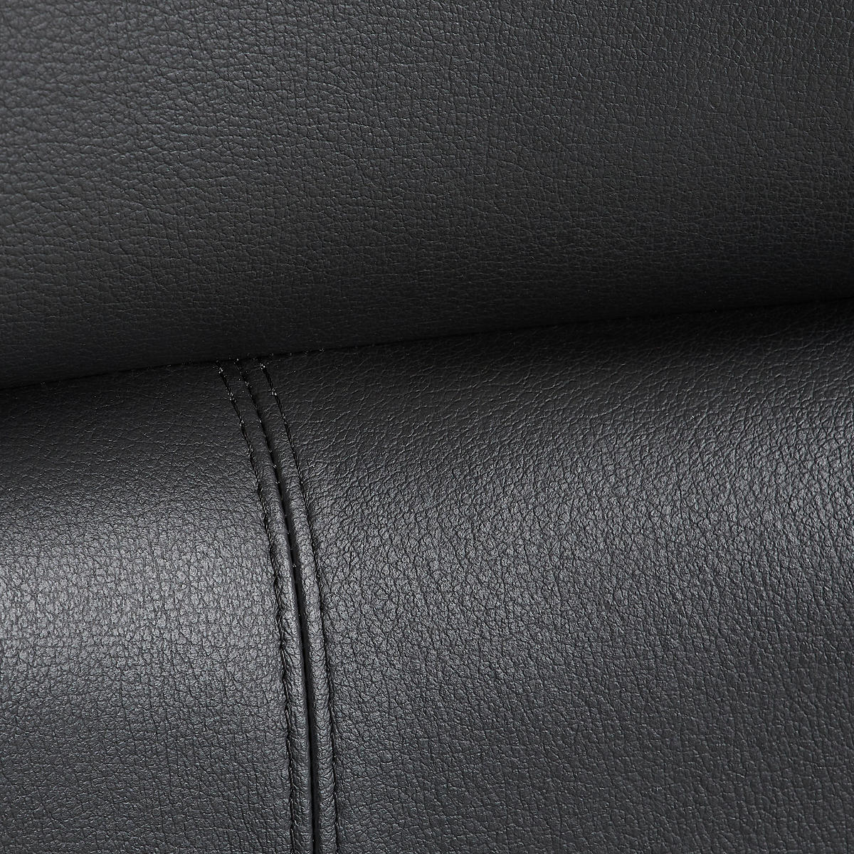 CHEFSESSEL Schwarz  - Schwarz, Design, Leder/Kunststoff (80/115-124/80cm) - Topstar