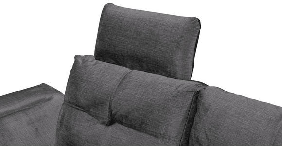 ECKSOFA in Mikrovelours Grau - Schwarz/Grau, KONVENTIONELL, Kunststoff/Textil (275/170cm) - Carryhome