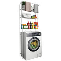 WASCHMASCHINENSCHRANK 65/167/24 cm  in Weiß  - Schwarz/Weiß, MODERN, Kunststoff/Metall (65/167/24cm) - MID.YOU