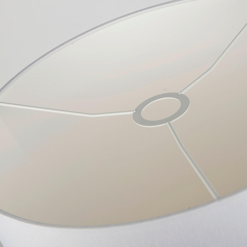 Thumbnail - Leuchtenschirm Chintz, Weiß, Metall, Textil, zylindrisch, E27, 35 cm, Lampen & Leuchten, Innenbeleuchtung, Lampenschirme