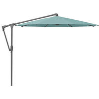 AMPELSCHIRM 300 cm Blau  - Blau/Anthrazit, Design, Textil/Metall (300/300cm) - Glatz