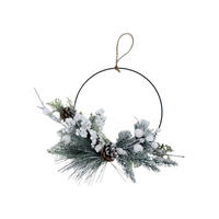 TÜRKRANZ 40/7/30 cm   - Multicolor, LIFESTYLE, Naturmaterialien/Kunststoff (40/7/30cm) - X-Mas