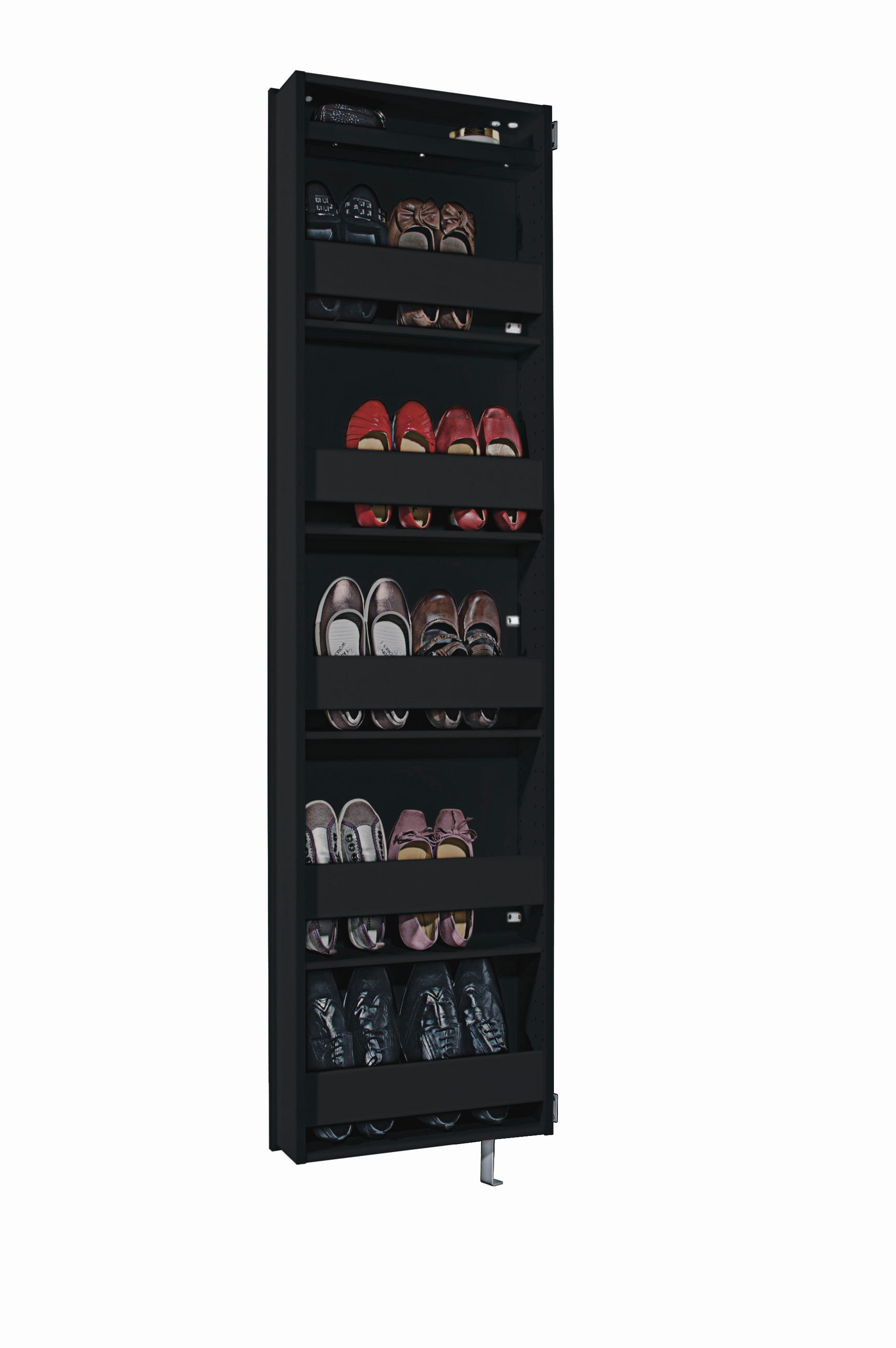 Xora Schuhschrank Gw-1189 Anthrazit 50x195x18 cm