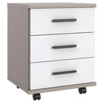 ROLLCONTAINER 46/58/40 cm  - Schwarz/Weiß, Design, Holzwerkstoff/Kunststoff (46/58/40cm) - Carryhome