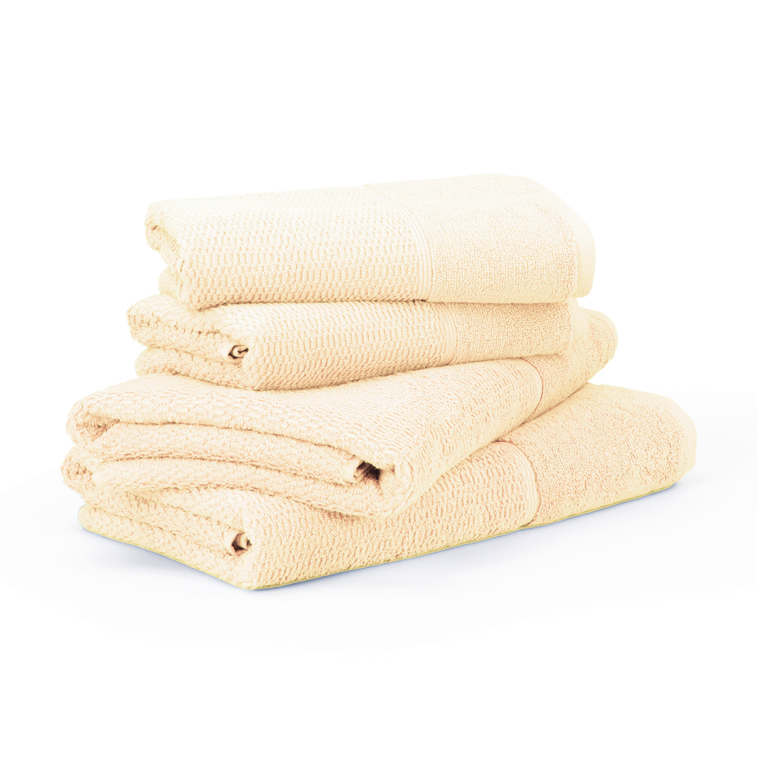 FROTTIERSET FROTTANA PEARL Elfenbein 4-teilig  - Elfenbein, Basics, Textil - Moeve