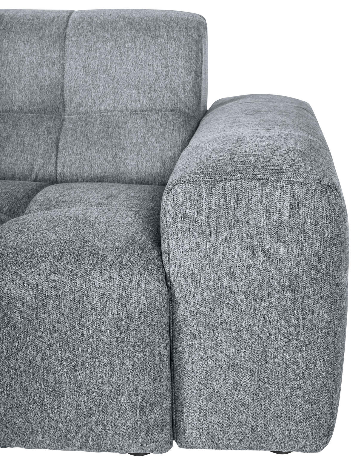 ECKSOFA Grau Webstoff  - Schwarz/Grau, KONVENTIONELL, Kunststoff/Textil (301/160cm) - Carryhome