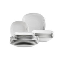 TAFELSERVICE Weiß 18-teilig 6 Personen  - Weiß, Basics, Keramik - Mäser