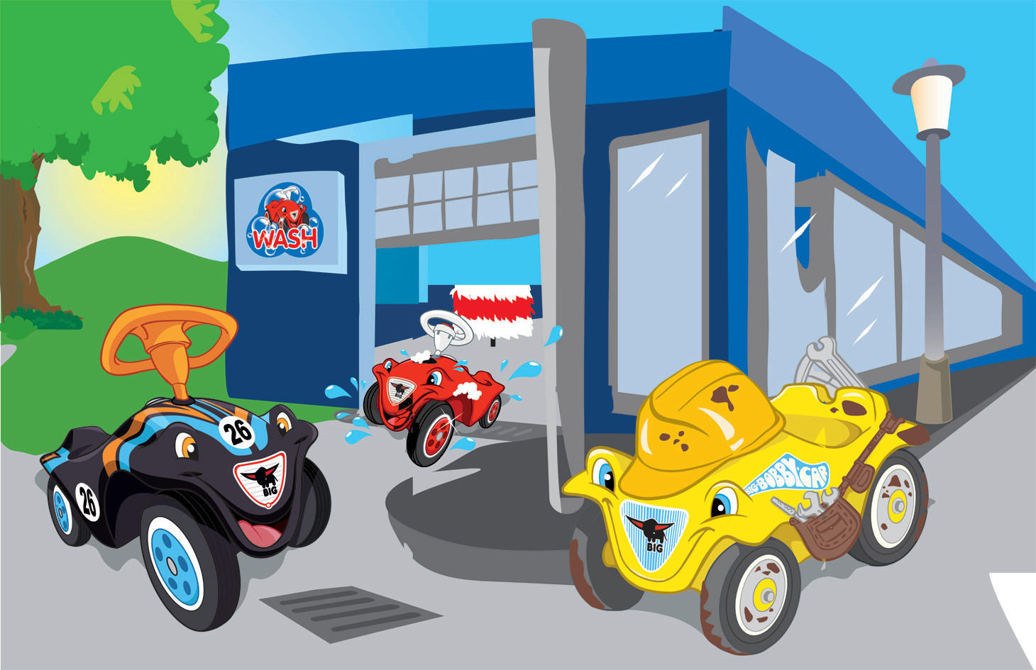 XXXLutz Kinderteppich Bobby Car Mehrfarbig 110x170 cm