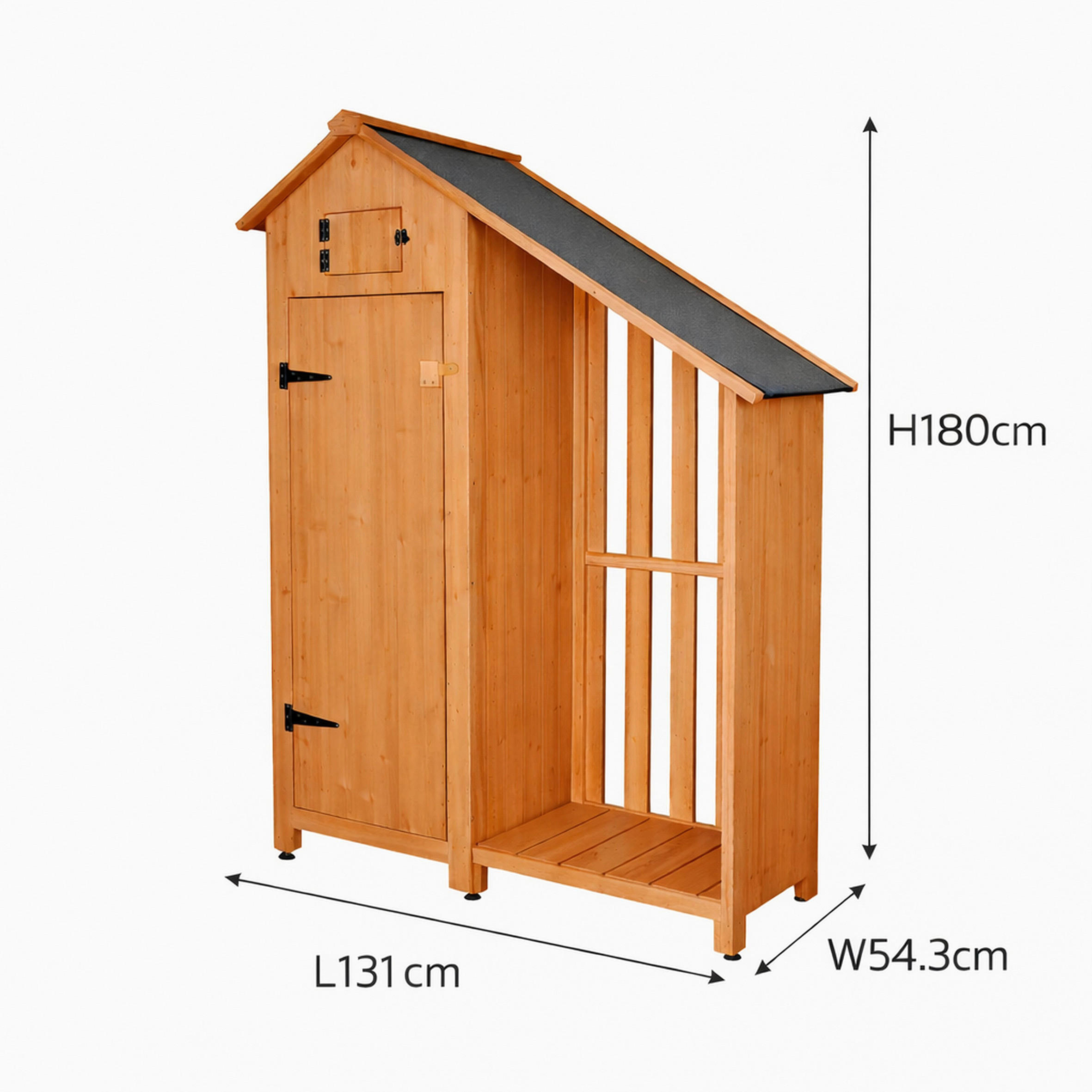 WERKSTATTSCHRANK  - Braun, MODERN, Holz (180/131/54,3cm) - Prestige Home