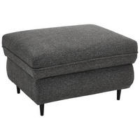 HOCKER Struktur Graphitfarben  - Schwarz/Graphitfarben, Design, Holz/Textil (80/45/60cm) - Stylife