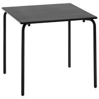 GARTENTISCH 80/80/75 cm Metall quadratisch  - Schwarz, Basics, Metall (80/80/75cm) - Connubia 