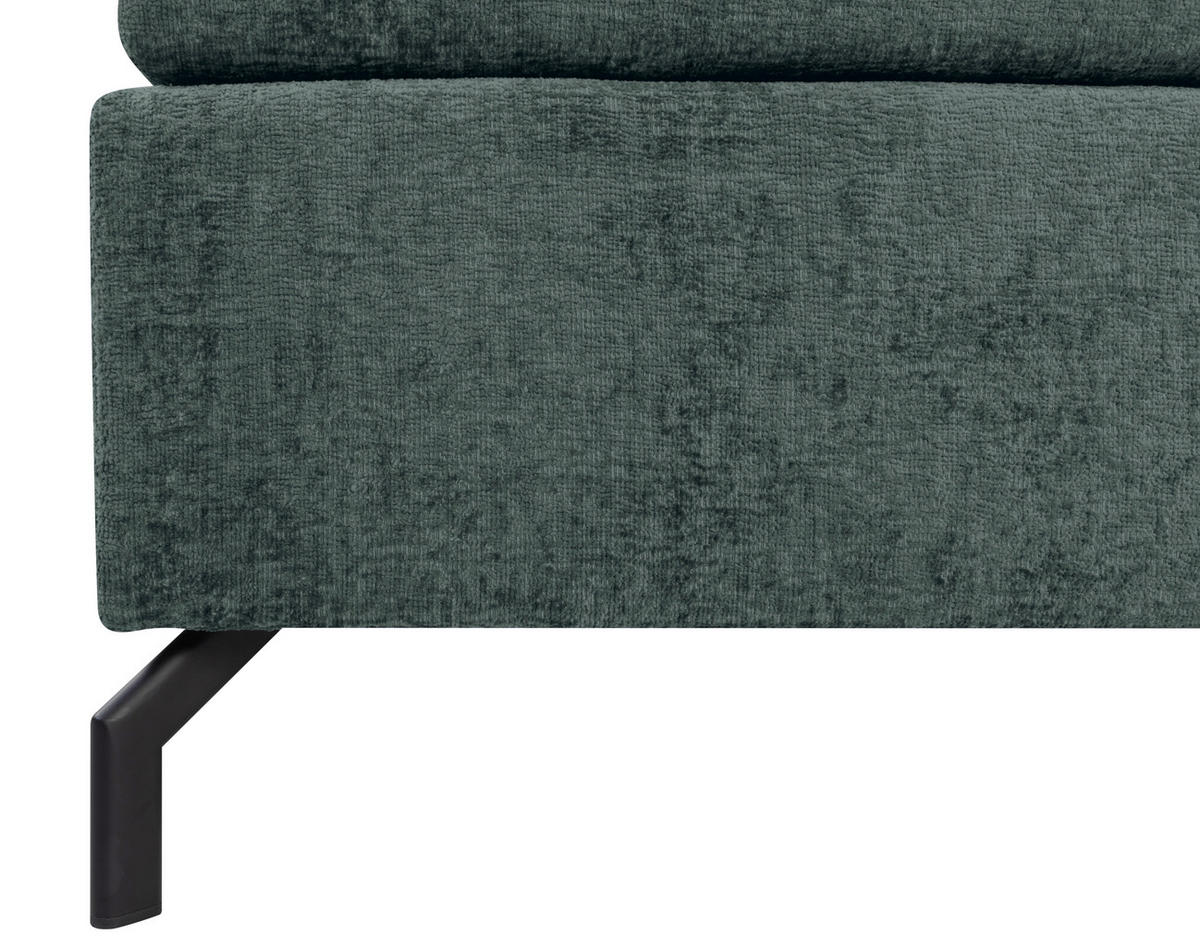 BOXSPRINGBETT 160/200 cm  in Dunkelgrau  - Dunkelgrau/Schwarz, Design, Textil/Metall (160/200cm) - Esposa