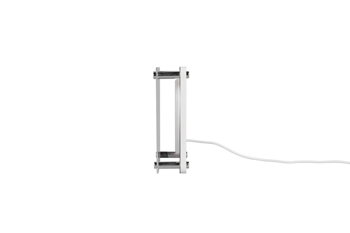 LED-TISCHLEUCHTE Querido  - Transparent/Weiß, LIFESTYLE, Kunststoff (14,5/14,5/5cm)