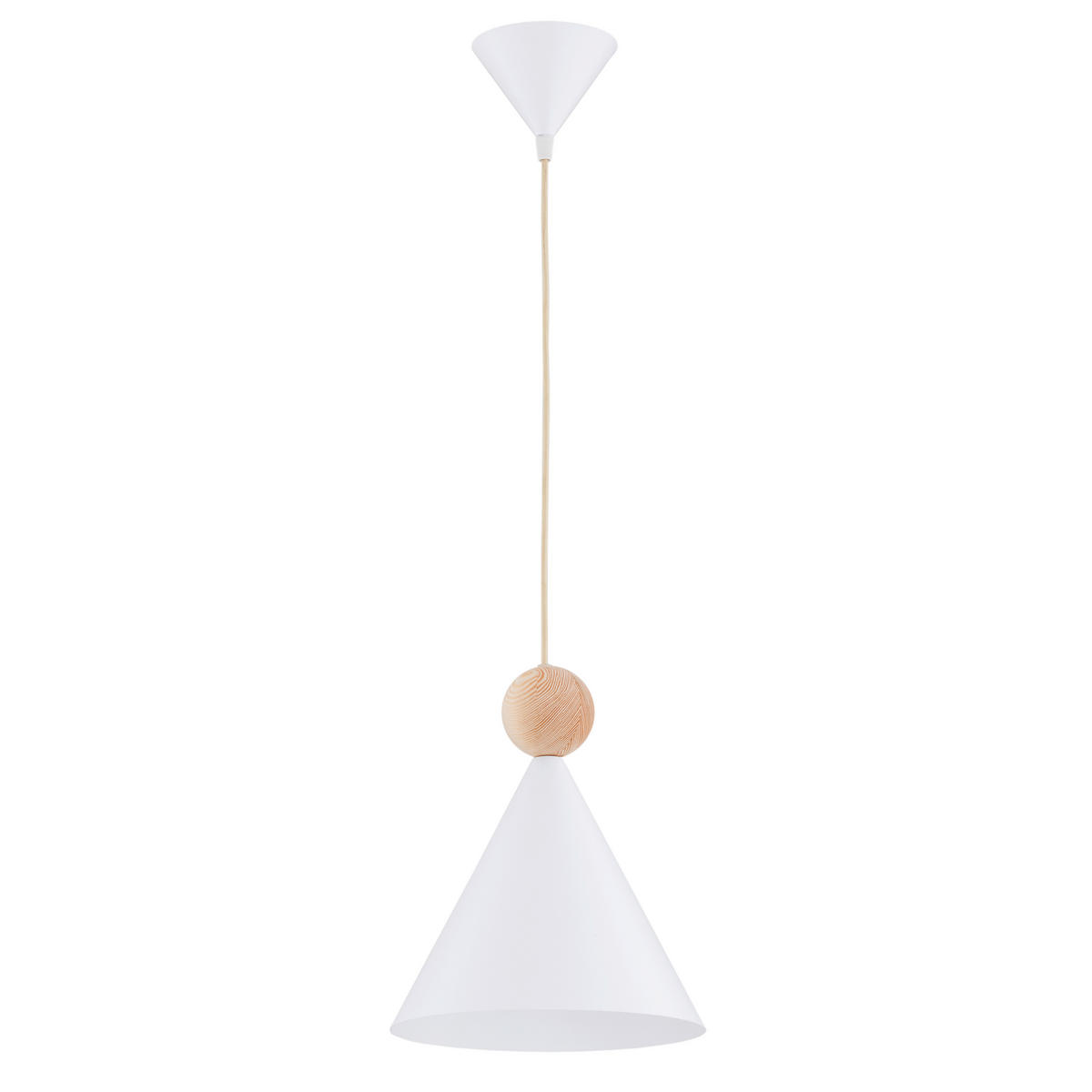 HÄNGELEUCHTE KEGEL 25/25/150 cm   - Weiß, Basics, Metall (25/25/150cm)