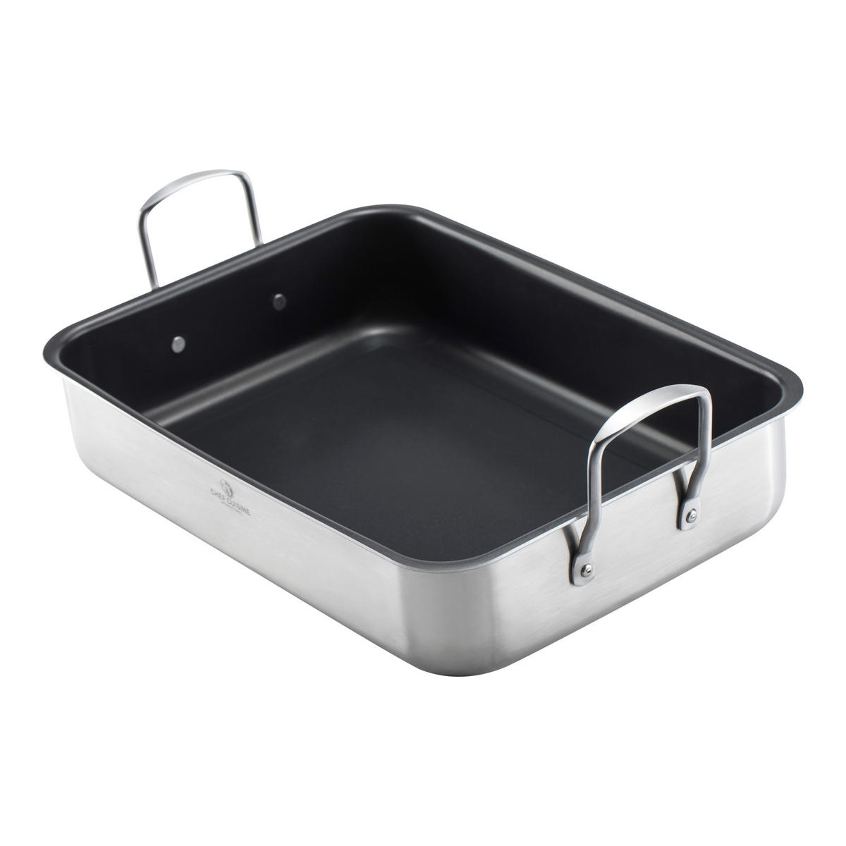 BRÄTER 7 L  - Edelstahlfarben/Schwarz, Basics, Metall (43.5/27/14cm) - CHEF CUISINE