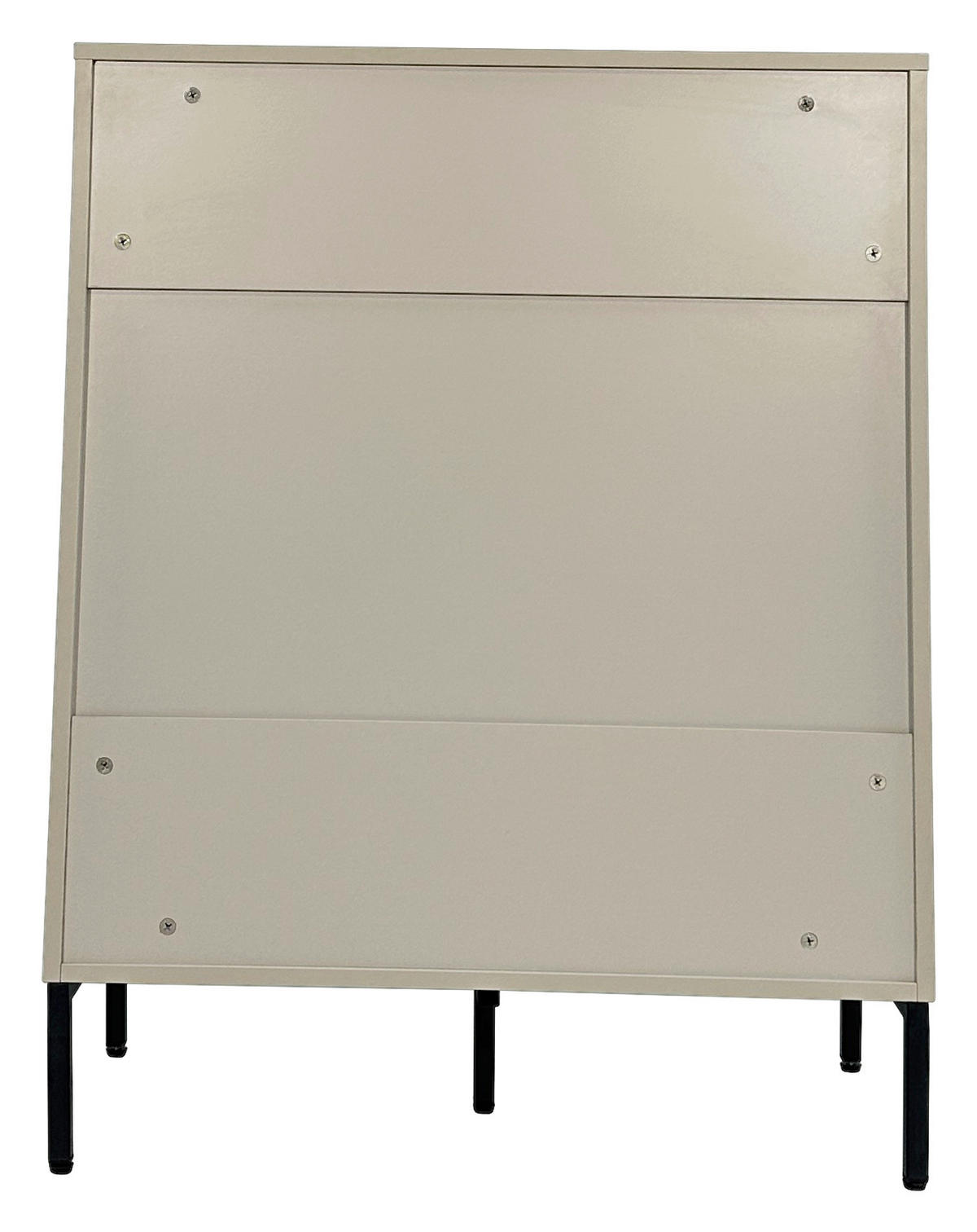 KOMMODE WABI  in 80/101/40 cm  - Hellgrau/Schwarz, Design, Holz/Holzwerkstoff (80/101/40cm) - Xora