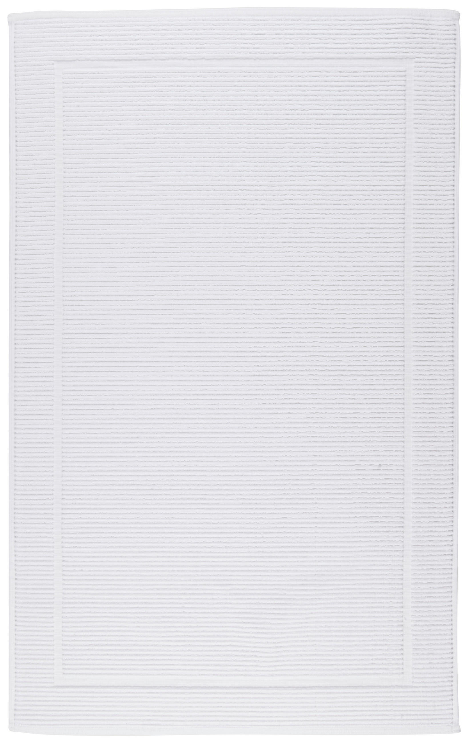 BADEMATTE Weiss 60/100 cm  - Weiss, Basics, Textil (60/100cm) - Bio:Vio