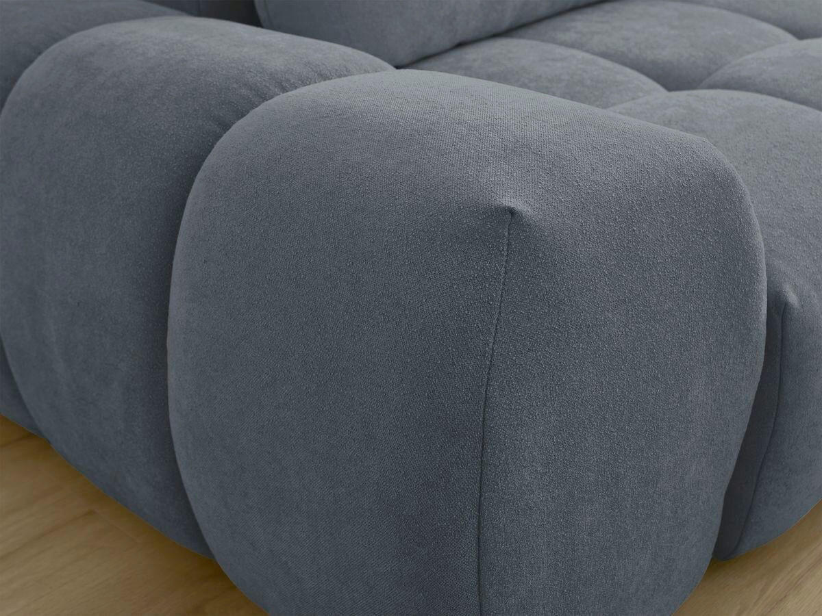 SCHLAFSOFA EVEREST  mit Rücken echt, Armteil links, Armteil rechts Struktur Dunkelblau  - Schwarz/Dunkelblau, MODERN, Kunststoff/Textil (278/90/115cm)
