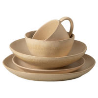 KOMBISERVICE Champagner LIVIA 5-teilig 1 Personen  - Champagner, Basics, Keramik - Costa Nova