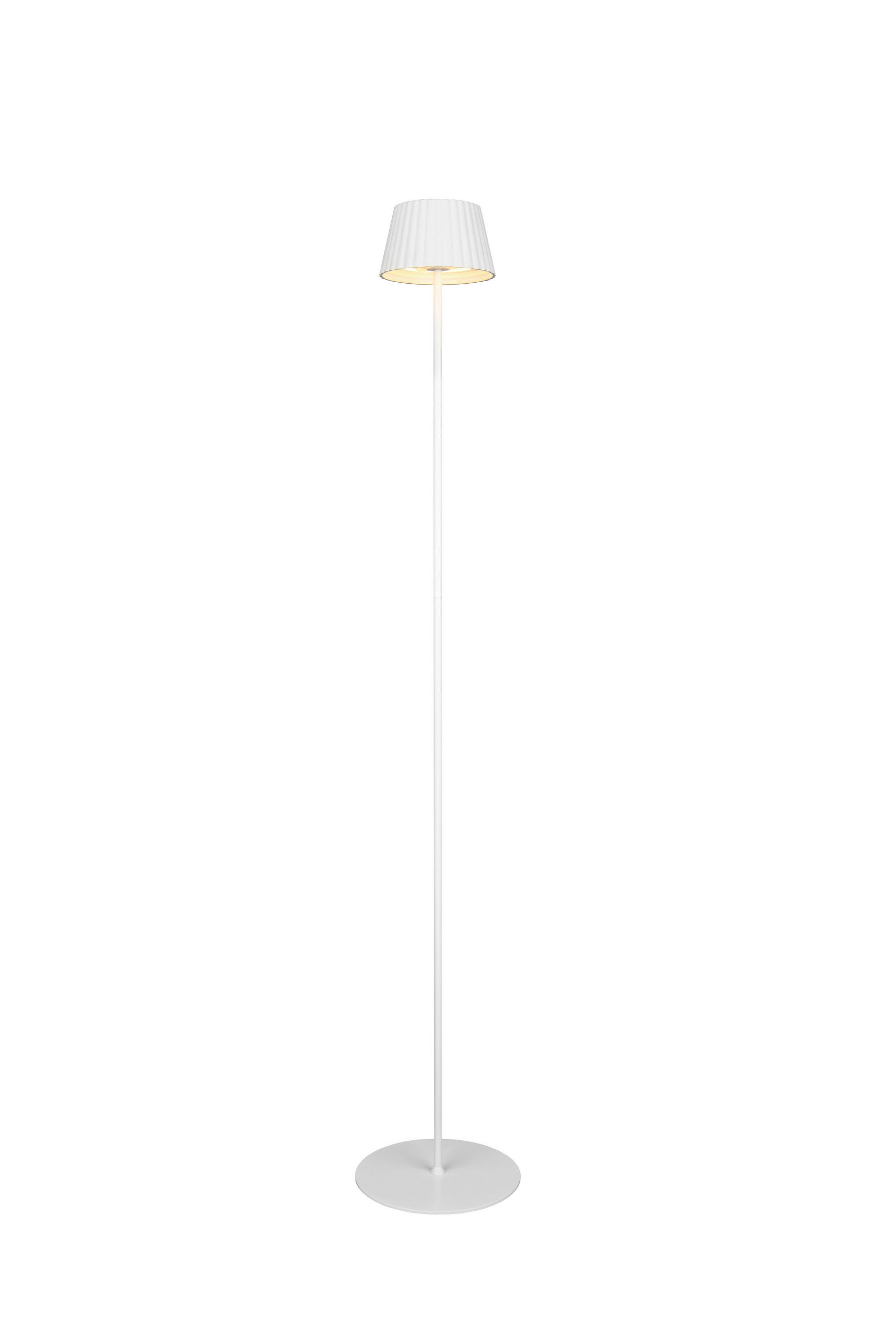AKKU-STEHLEUCHTE Suarez 13,5/123 cm  - Weiß, Design, Metall (13,5/123cm)
