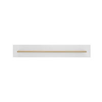 WANDBOARD Holzwerkstoff Weiß, Eichefarben  - Eichefarben/Weiß, Design, Holzwerkstoff (107/20/17cm) - MID.YOU