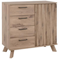 KOMMODE  in 84,5/85/40 cm  - Eichefarben, LIFESTYLE, Holzwerkstoff/Metall (84,5/85/40cm) - MID.YOU
