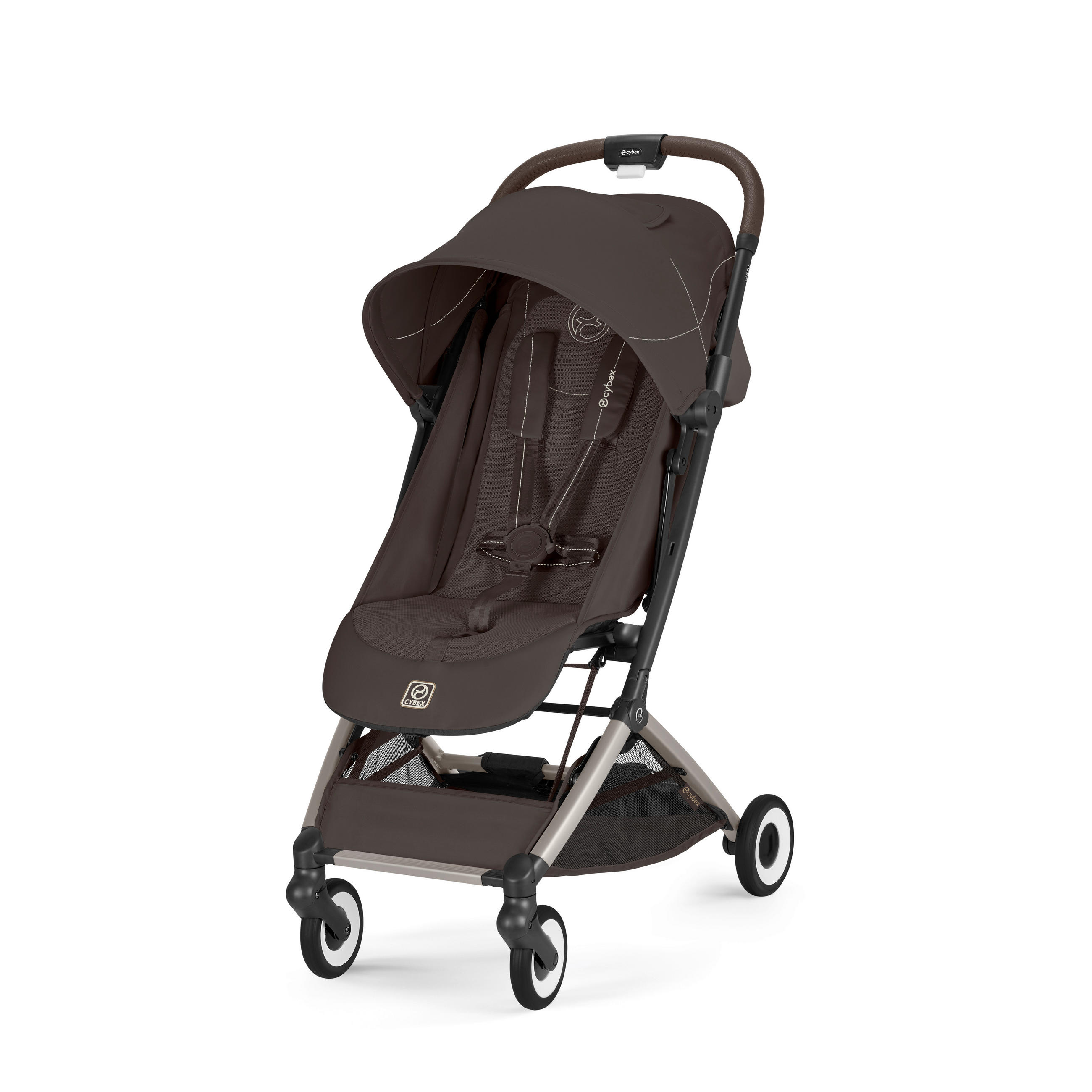 BUGGY ORFEO TPE  - Taupe/Dunkelbraun, Basics, Kunststoff/Textil (77/52cm) - cybex GOLD