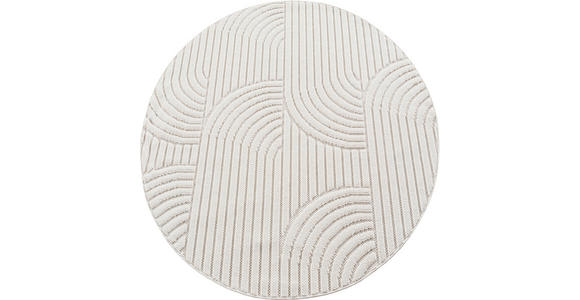 FLACHWEBETEPPICH 160 cm HELIX Creme  - Creme, Basics, Kunststoff/Textil (160cm) - Novel