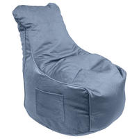 SITZSACK Samt Hellblau 270 L  - Hellblau, Design, Textil (85/100/85cm) - Carryhome
