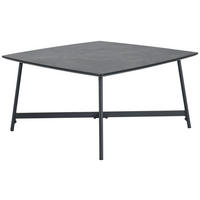 KONFERENČNÍ STOLEK, šedá, kov, kompozitní dřevo, 80/80/42 cm - šedá/černá, Design, kov/kompozitní dřevo (80/80/42cm) - MID.YOU