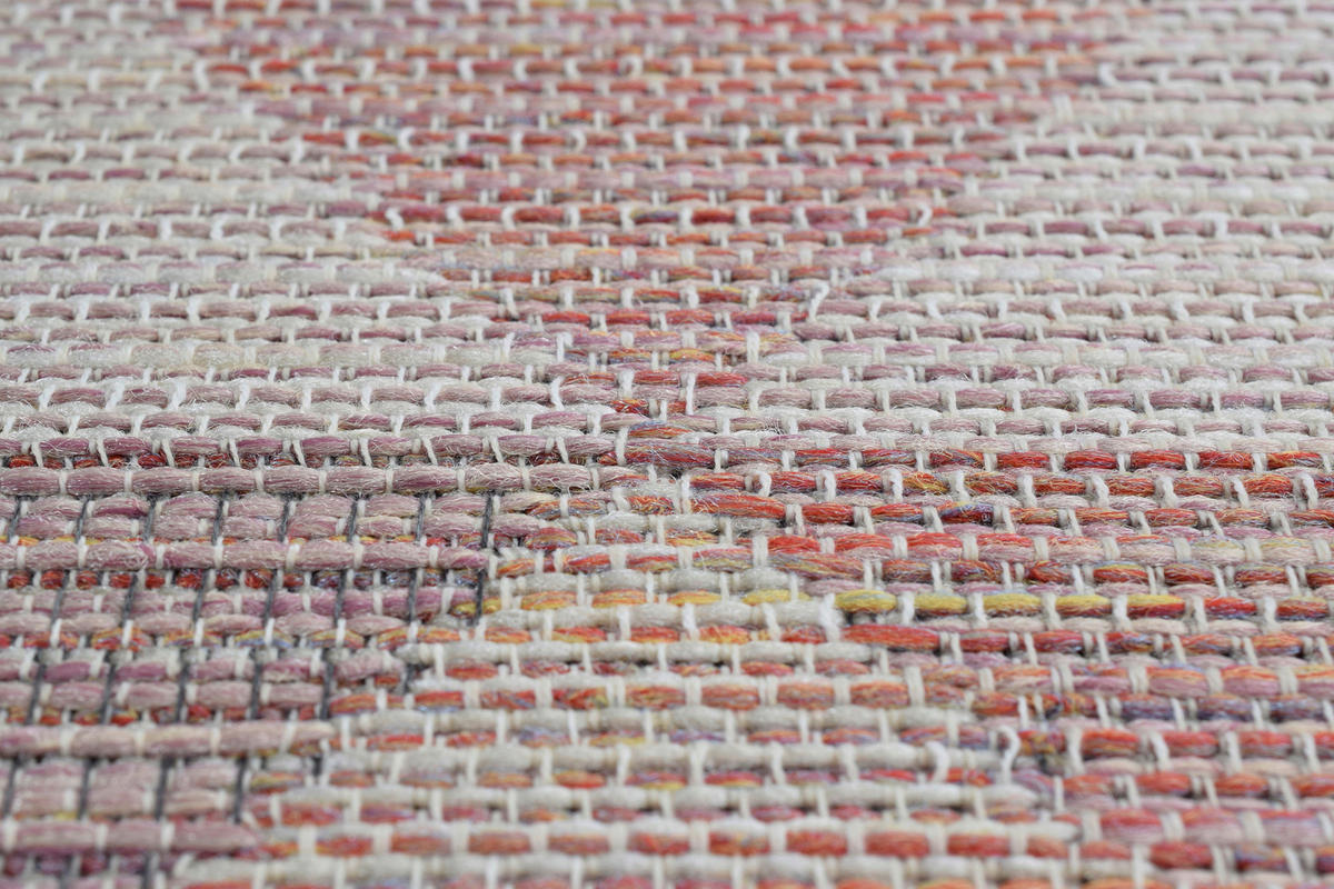 FLACHWEBETEPPICH 120/170 cm Amalfi Rosa, Weiß, Hellrosa  - Hellrosa/Rosa, Trend, Textil (120/170cm)