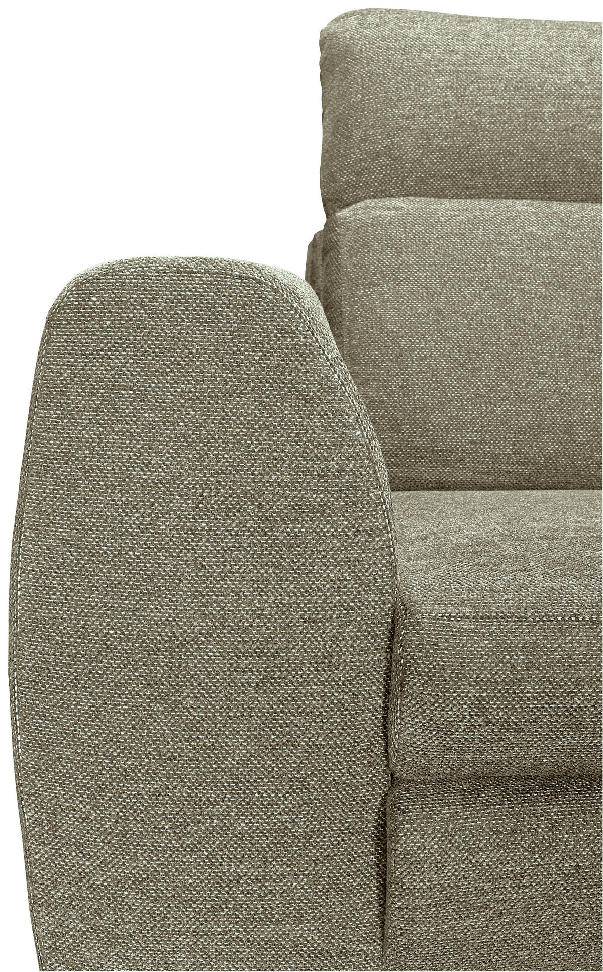ECKSOFA Olivgrün Chenille  - Schwarz/Olivgrün, KONVENTIONELL, Textil/Metall (240/185cm) - Carryhome