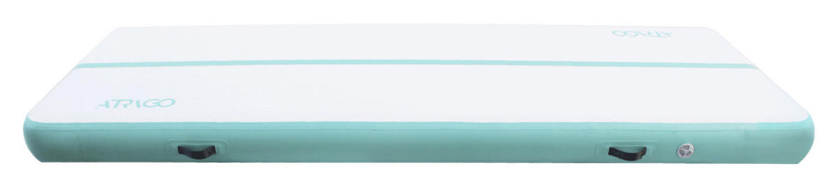 GYMNASTIKMATTE aufblasbar 300/100/20 cm  - Türkis/Weiß, KONVENTIONELL (300/100/20cm) - Atrigo