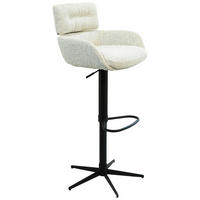 BAROVÁ ŽIDLE, černá, béžová - černá/béžová, Design, kov/textil (54/105/53cm) - Dieter Knoll
