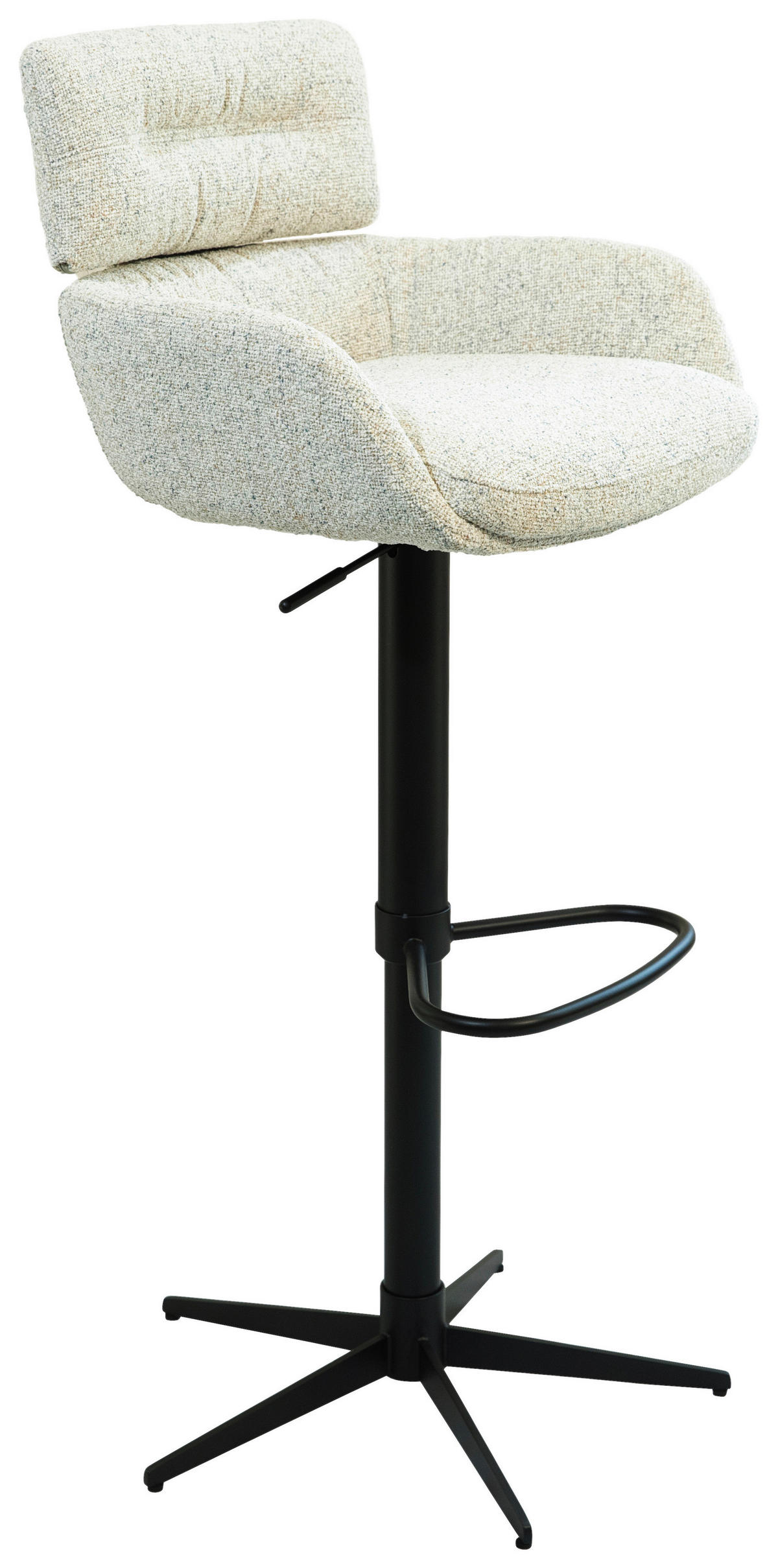 BAROVÁ ŽIDLE, černá, béžová - černá/béžová, Design, kov/textil (54/105/53cm) - Dieter Knoll